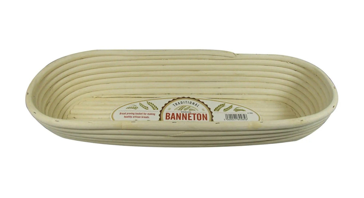 Panier ovale pour pain Banneton en canne naturelle 40x16 cm pour cuisson et service du pain