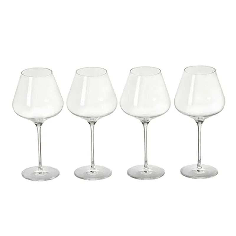 ensemble de 4 coupes à vin rouge en verre soufflé de 680 ml par Le Creuset