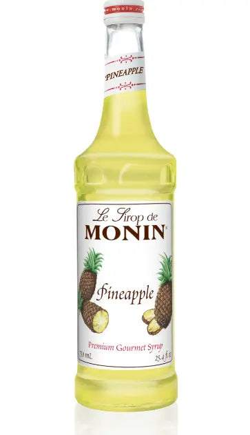 Bouteille de sirop d'ananas Monin 750ml pour boissons tropicales et cocktails