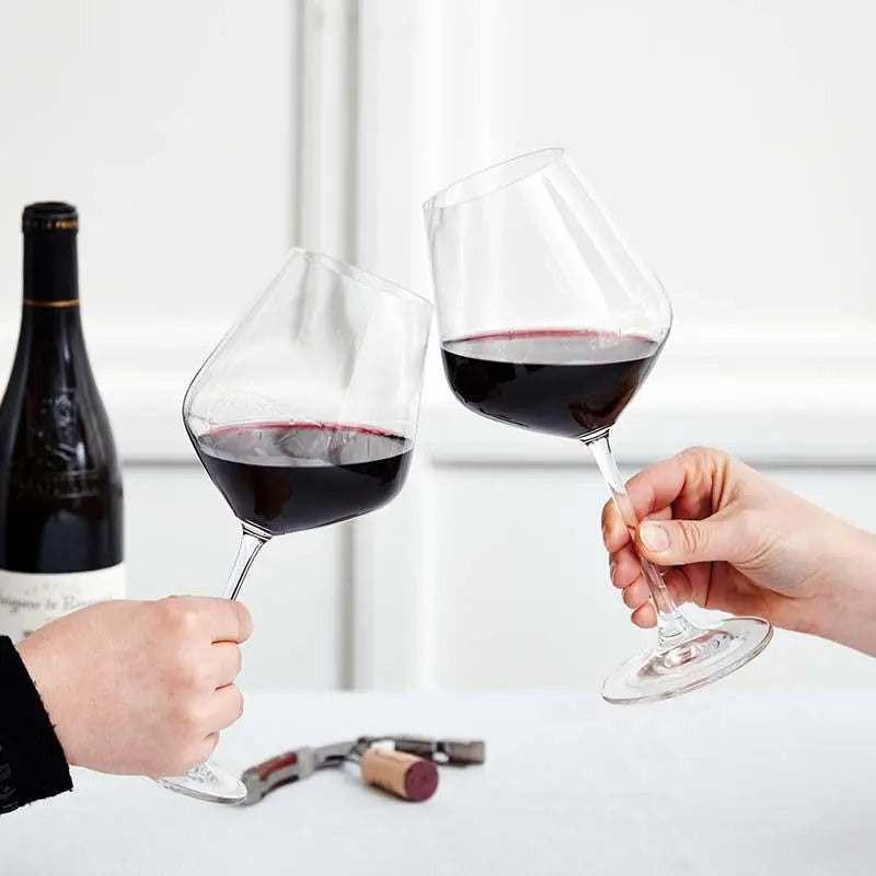 ensemble de 4 coupes à vin rouge Le Creuset 680 ml en verre résistant design élégant
